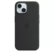 Silikonsko ohišje za iPhone 15 z MagSafe - črno
