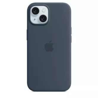 Silikonsko ohišje za iPhone 15 z MagSafe - Storm Blue