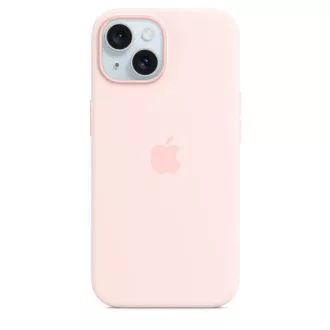 Silikonsko ohišje za iPhone 15 z MagSafe - svetlo roza