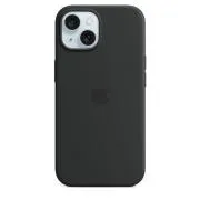 Silikonski etui za iPhone 15   z ohišjem MagSafe - črn