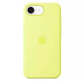 Silikonsko ohišje za iPhone 16e - neonsko rumeno