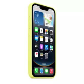 Silikonsko ohišje za iPhone 16e - neonsko rumeno