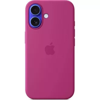 Silikonsko ohišje za iPhone 16 z državo članico - fuksija