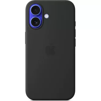 Silikonsko ohišje za iPhone 16 Plus z državo članico - črno