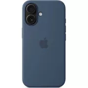 Silikonsko ohišje za iPhone 16 Plus z državo članico - Denim