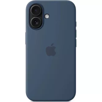 Silikonsko ohišje za iPhone 16 Plus z državo članico - Denim