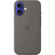 Silikonsko ohišje za iPhone 16 Plus z državo članico - kamnito sivo