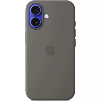 Silikonsko ohišje za iPhone 16 Plus z državo članico - kamnito sivo