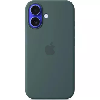Silikonsko ohišje za iPhone 16 Plus z državo članico - Zeleno jezero