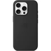Silikonsko ohišje za iPhone 16 Pro z MS - črno