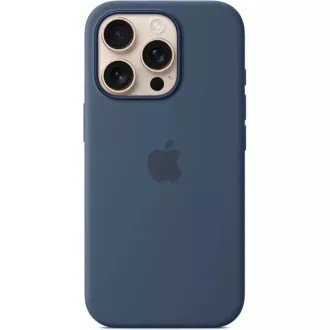 Silikonsko ohišje za iPhone 16 Pro Max z državo članico - Denim