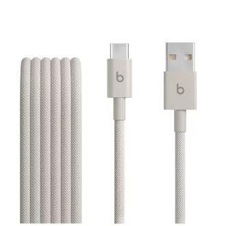 Beats USB-A/USB-C tkani kabel (1,5 m) - kamnita barva Beats USB-A/USB-C tkani kabel (1,5 m) - kamnita barva
