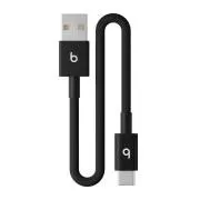 Beats USB-A / USB-C tkani kabel (20 cm) - Bolt Black