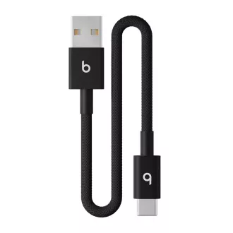 Beats USB-A / USB-C tkani kabel (20 cm) - Bolt Black