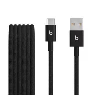 Beats USB-A / USB-C tkani kabel (1,5 m) - črn (2 kosa)