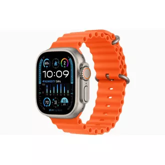 Apple Watch Ultra 2/49mm/Titan/Športni trak/Oranžni ocean Apple Watch Ultra 2/49mm/Titan/Športni trak/Oranžni ocean