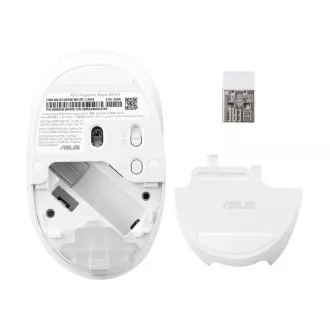 ASUS Fragrance Mouse MD101/Ergonomic/Optical/2 400 DPI/USB BT/White