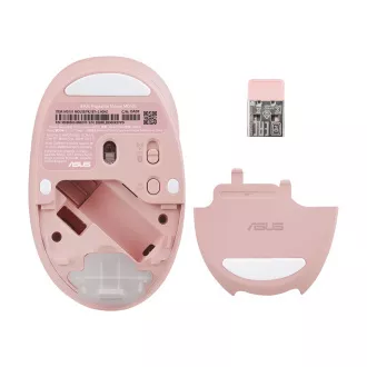 ASUS Fragrance Mouse MD101/Ergonomic/Optical/2 400 DPI/USB BT/Pink