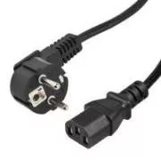 Napajalni kabel od računalnika do napajalnika za izmenični tok 3-žilni 230V - 1m