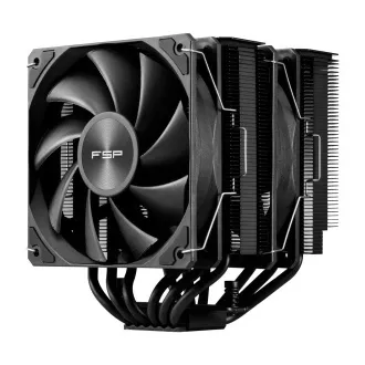 FSP CPU Cooler MP7-B Dual, 120 mm FDB ventilator, črn