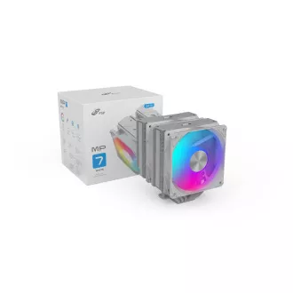 FSP procesorski hladilnik MP7-WA Dual, 120 mm FDB ventilator, bel