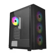 FSP M220/Midi Tower/Transpar./Črna