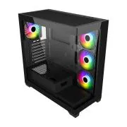 FSP M340-BA/Midi Tower/Transpar./Črna