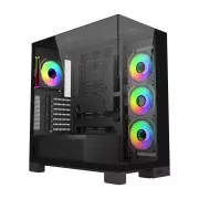 FSP M540-BA/Midi Tower/Transpar/Black
