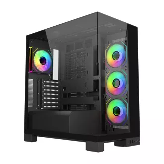 FSP M540-BA/Midi Tower/Transpar/Black