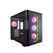 FSP M580-BA/Midi Tower/Transpar/Black
