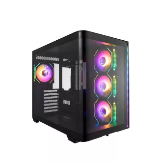 FSP M580-BA/Midi Tower/Transpar/Black