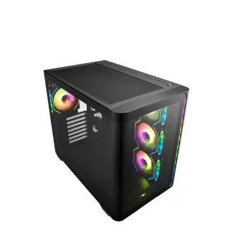 FSP M580-BA/Midi Tower/Transpar/Black