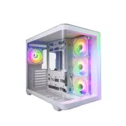 FSP M580-WA/Midi Tower/Transpar./White