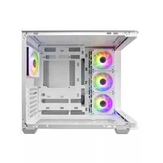 FSP M580-WA/Midi Tower/Transpar./White