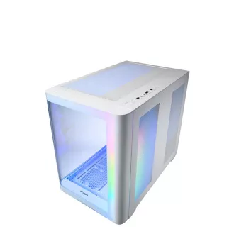 FSP M580-WA/Midi Tower/Transpar./White
