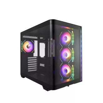 FSP M580-BP/Midi Tower/Transpar/Black