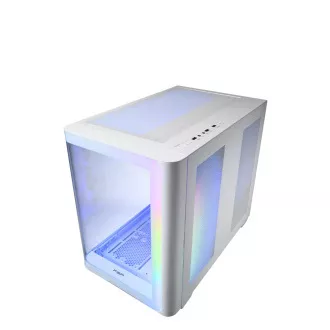 FSP M580-WP/Midi Tower/Transpar./White