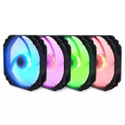 SCYTHE KF1425FD18R-P Kaze Flex 140 mm okrogel ventilator RGB PWM 300-1800 vrt/min