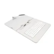 AIREN AiTab Usnjeno ohišje 4 s tipkovnico USB 10" BELO (CZ/SK/DE/UK/US... postavitev)