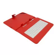 AIREN AiTab Usnjeno ohišje 4 s tipkovnico USB 10" RED (CZ/SK/DE/UK/US... postavitev)