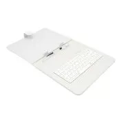 AIREN AiTab usnjeni etui 3 s tipkovnico USB 9,7" BELI (CZ/SK/DE/UK/US... postavitev)
