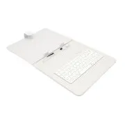 AIREN AiTab usnjeni etui 3 s tipkovnico USB 9,7" BELI (CZ/SK/DE/UK/US... postavitev)