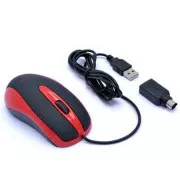 AMEI AM-M801/Office/Optical/800 DPI/Wireless USB/Black-Red