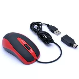 AMEI AM-M801/Office/Optical/800 DPI/Wireless USB/Black-Red