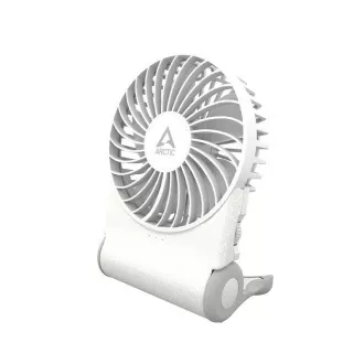 ARCTIC Summair 2Go (bel) - Žepni ventilator s stojalom za polnjenje (74 ur delovanja baterije in spremenljiv