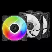 ARCTIC P12 Pro A-RGB (3 pakiranja) - 120 mm ventilator A-RGB PWM z razdelilnikom kablov