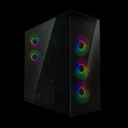 ARCTIC Xtender (Black) črno okno z grafičnim procesorjem