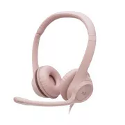Nenadoma. komplet Logitech Stereo slušalke USB H390, roza