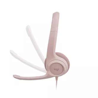 Nenadoma. komplet Logitech Stereo slušalke USB H390, roza