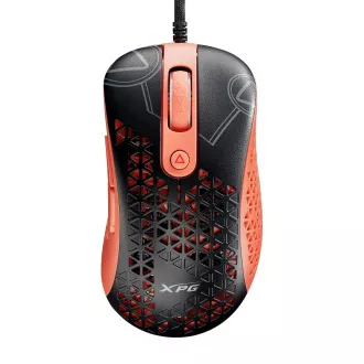 Adata XPG Slingshot Mera Edition/črna/optična/desna roka/12.000 DPI/brezžični USB/črno-oranžna